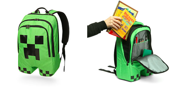 thinkgeek minecraft creeper backpack